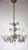 Antique Italian Gold-Plated Metal Crystal Flowers Chandelier, 1950s For Sale - Image 9 of 17