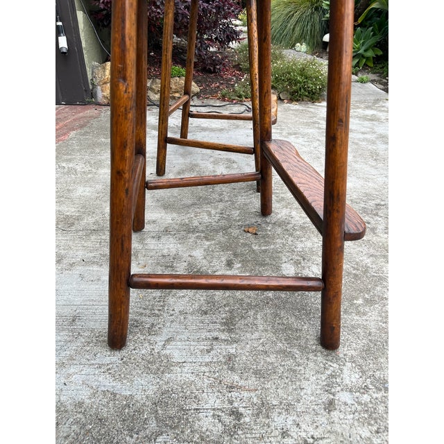 Set of Two - Plymouth Primitive Barstool - Vintage High-Top Seater - Richard Mulligan For Sale - Image 4 of 6