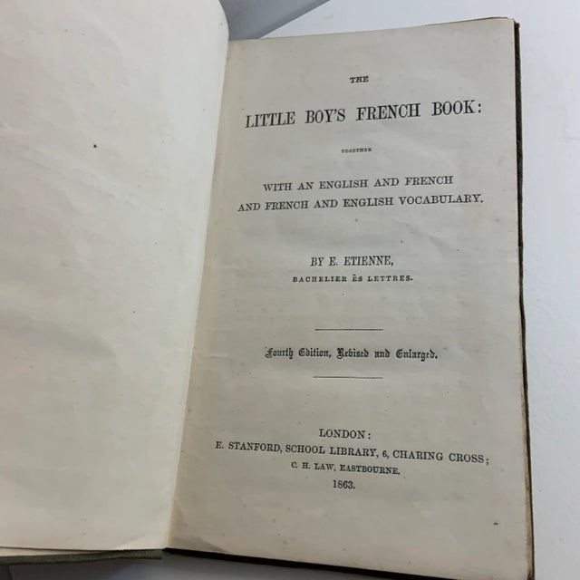 English 1863 Little Boy's French Book For Sale - Image 3 of 9