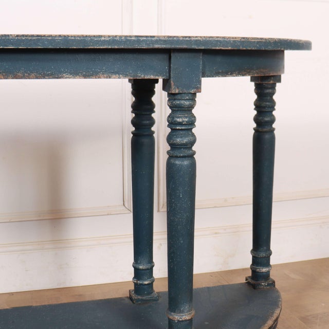 English Bowended Console Table, 1870 For Sale - Image 4 of 10