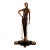 1990s Erte Limited Edition Art Deco Bronze Sculpture With Crystal Beaded Dress, 20.5" For Sale