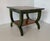 Italian Coffee Table in Green Aniline with Maple Geometric Inlay and Gilt Detail, 1980s For Sale - Image 4 of 9