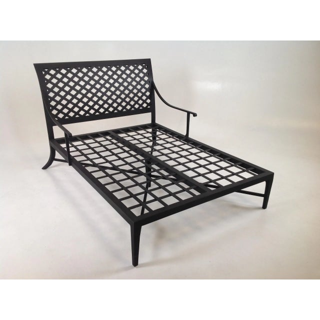 Modern Patio Double Chaise Lounge For Sale - Image 4 of 4