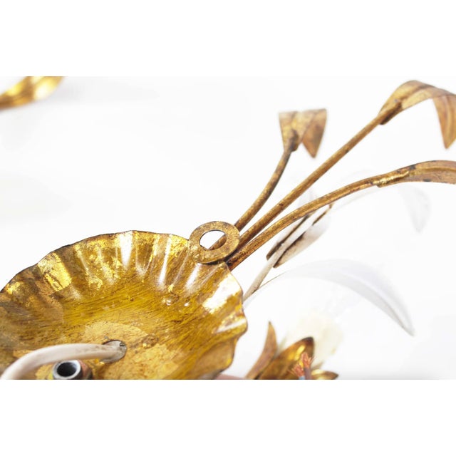 Vintage Gilt Sheaf of Wheat Wall Lights by Hans Kögl, 1960s, Set of 2 For Sale - Image 10 of 11