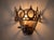 Gothic 1970s Gothic Revival Crown Metal Wall Sconce For Sale - Image 3 of 11