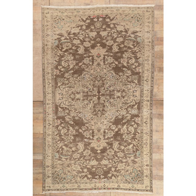 Antique Persian Feridan Rug, 07'05 X 12'03 For Sale - Image 10 of 10