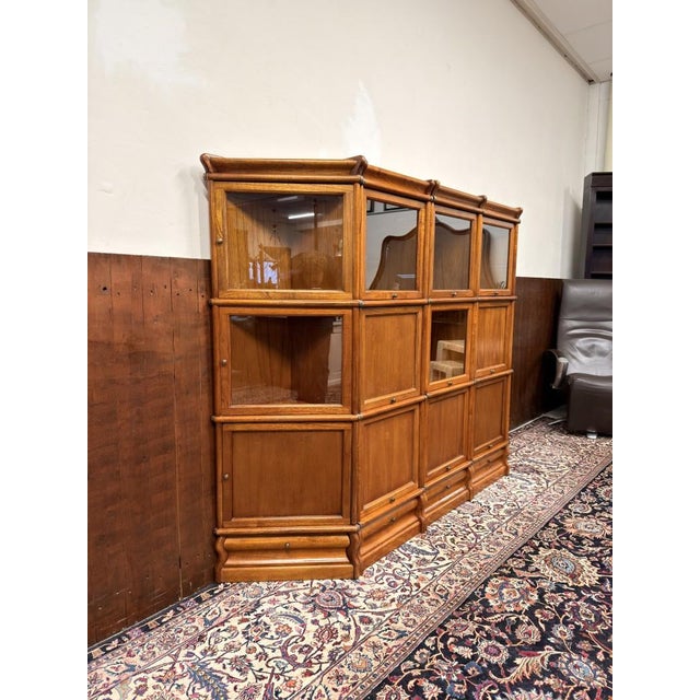 English Corner Bookcase from Globe Wernicke For Sale - Image 4 of 18