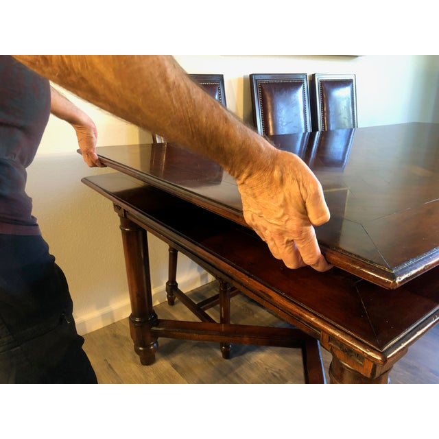 My new movie actor husband and I went shopping for furniture in Los Angeles, and we saw this stunning cherrywood dining...