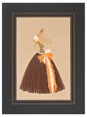 Erté, Costume Design, Gouache, 1970