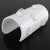 Krizia White Resin Lucite Cuff Bangle Bracelet with Cabochons For Sale - Image 12 of 13