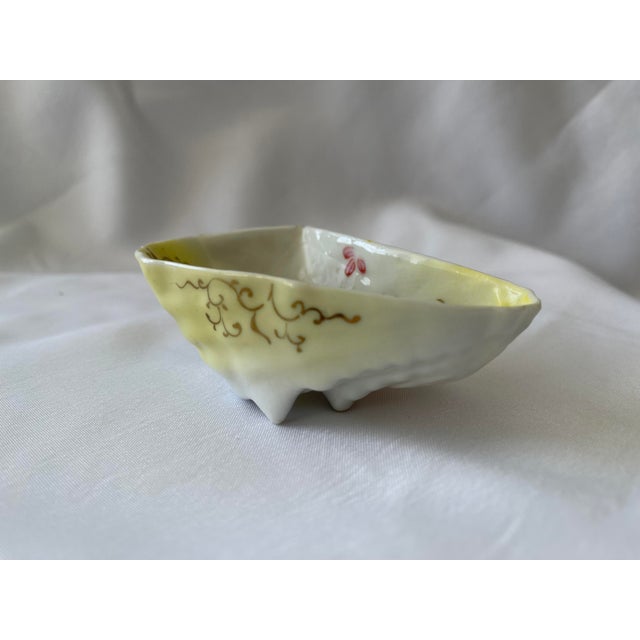 Antique Circa 1890 Hand Painted Porcelain Oyster Shooter Unmarked Japan For Sale - Image 4 of 11