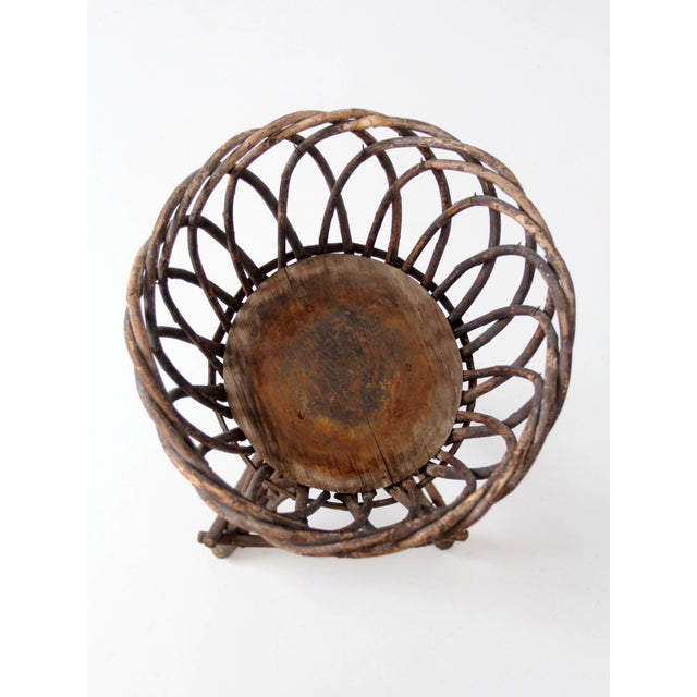 Antique Adirondack Twig Plant Stand For Sale - Image 13 of 18