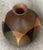 Mid 20th Century Vintage Robert Maxwell Mid-Century Modern Art Pottery Vase, Vessel for Pottery Craft With Earth-Tone Overlapping Contrasting Circles in a Salt Glaze For Sale - Image 5 of 12