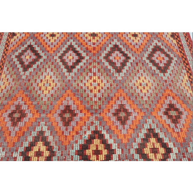 Vintage Turkish Kilim Flatweave Handmade Rug For Sale - Image 6 of 12