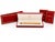 Vintage must de cartier trinity fountain pen, made in france circa the 1980s, with patterned 18ct gold-plated barrel and...
