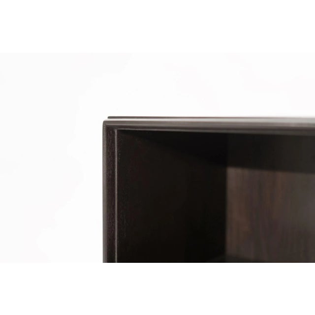 Brown Dark Walnut Nightstands by t.h. Robsjohn-Gibbings, 1950s For Sale - Image 8 of 13