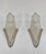 Charles Schneider A wonderful pair of French art deco wall sconces made around 1930. The solid brass mounts hold beautiful...
