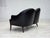 Scandinavian Sofa in Black Furniture Leather, 1960s For Sale - Image 9 of 18