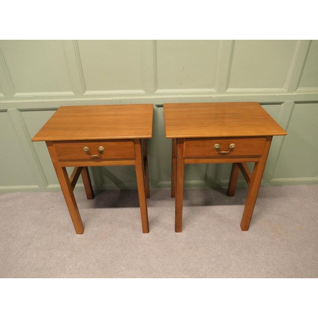 Art Deco Style Cherrywood Side Tables, 1960s, Set of 2 For Sale - Image 4 of 7