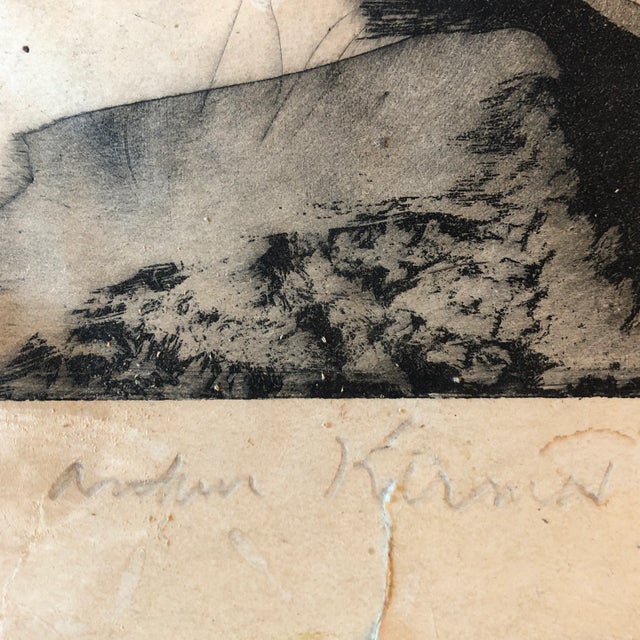 1960s 1960’s Original Lithograph Abstract Nudes Around a Rock Pond Signed For Sale - Image 5 of 13