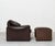 Set of Leather Maralunga Lounge Chair and Ottoman by Vico Magistretti for Cassina, 1980s For Sale - Image 3 of 18