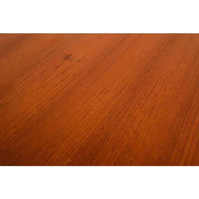 Mid-Century Modern Teak Dining Table by Edvard Valentinsen for Funiture Factory Ringe, Denmark, 1960s For Sale - Image 3 of 17