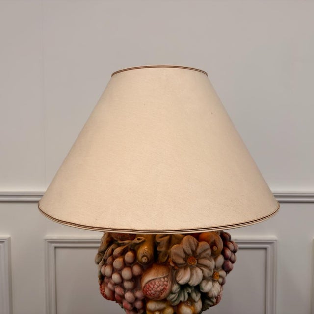 Italian Capodimonte Table Lamp For Sale - Image 4 of 7