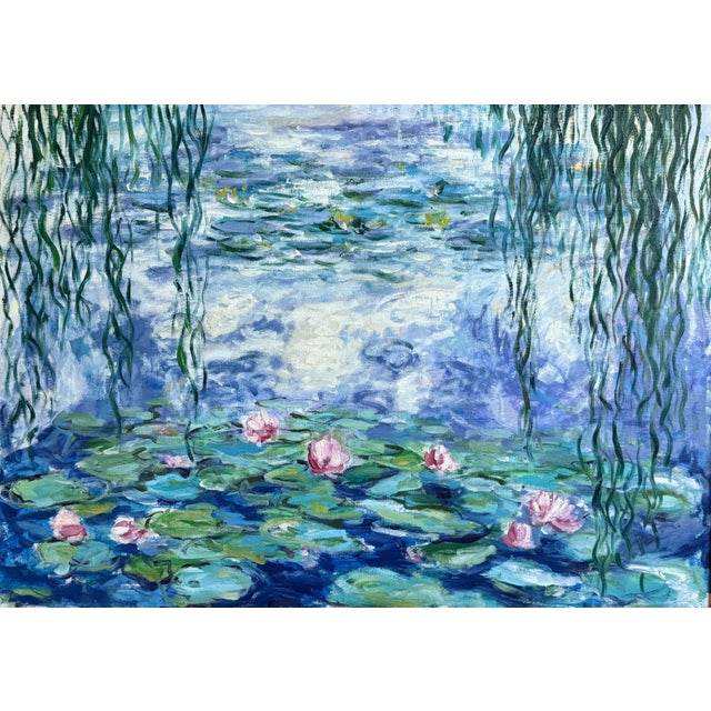Erwin Steinhauser (1939-2023) in the manner of Oscar-Claude Monet (French, 1840-1926) impressionist oil painting on canvas...