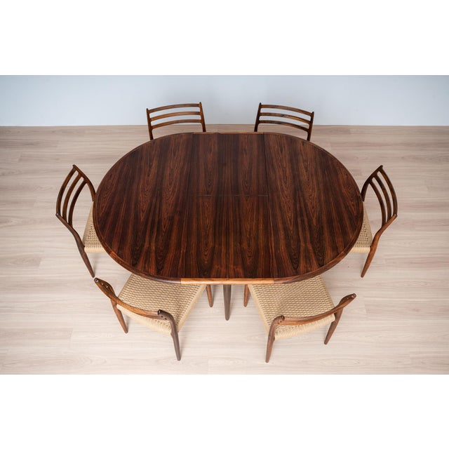Model 15 Dining Table and Model 78 Chairs by Niels Otto Møller for J.L. Møller, Denmark, 1960s, Set of 7 For Sale - Image 10 of 18