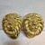1970s Pair of Solid Brass Lion Head Curtain Tiebacks – Hollywood Regency Drapery Holdbacks For Sale - Image 5 of 11