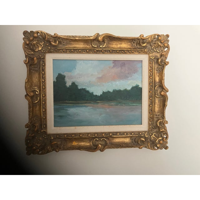 Impressionist 1980s Original Impressionist Painting by American Artist, Framed For Sale - Image 3 of 4