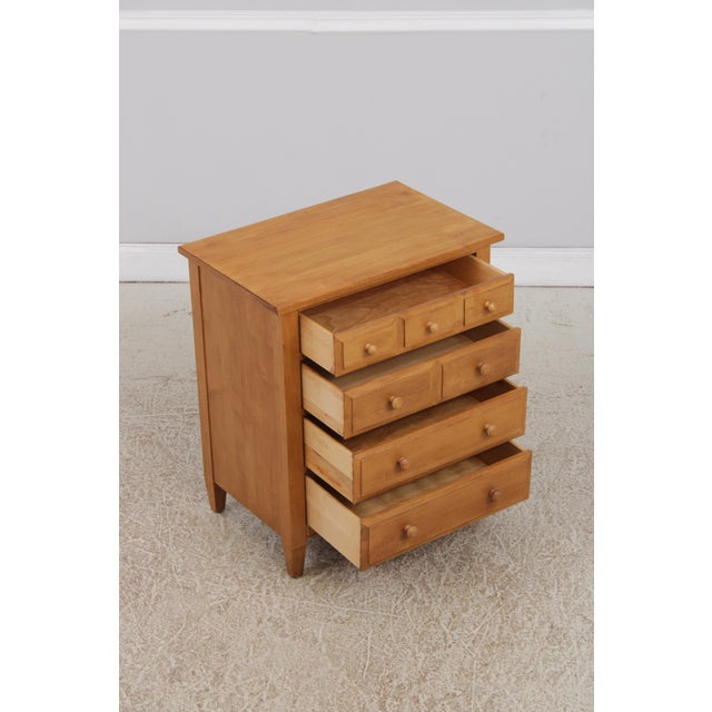 1980s Ethan Allen Maple Country Colors Nightstand For Sale - Image 5 of 12
