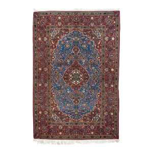 Vintage Persian Kashan Rug 4'7'' X 6'10''