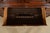 Wood Ethan Allen Knob Creek Georgian Carved Mahogany Lighted Breakfront Bookcase Cabinet For Sale - Image 7 of 18