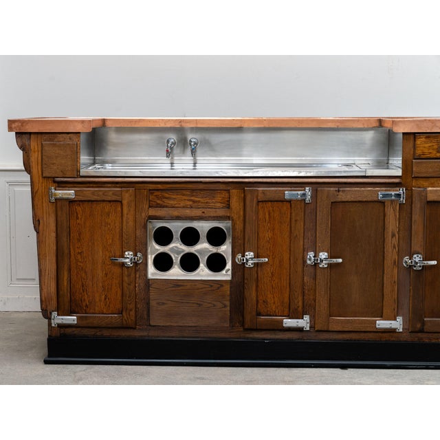 1960s Vintage Copper and Oak Countertop, 1960s For Sale - Image 5 of 18