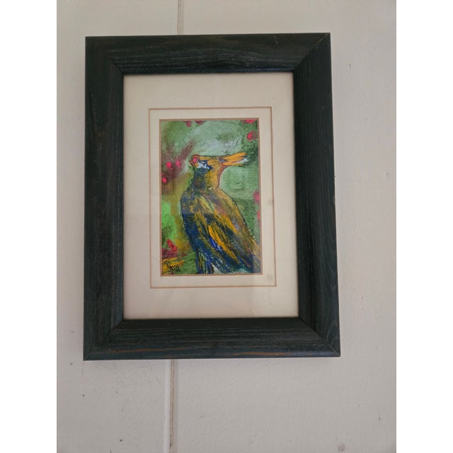 1990s Three Small Paintings Oil and Gouache by Jan Butterfield For Sale - Image 9 of 18