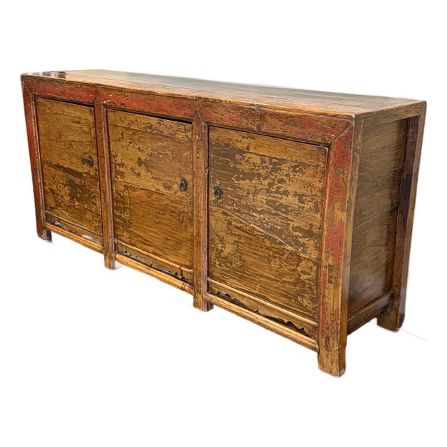 Antique Asian Distressed Console For Sale