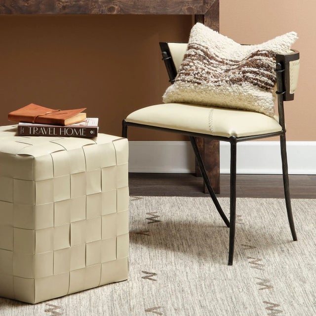 Jamie Young Nevado Leather & Steel Chair For Sale - Image 12 of 12