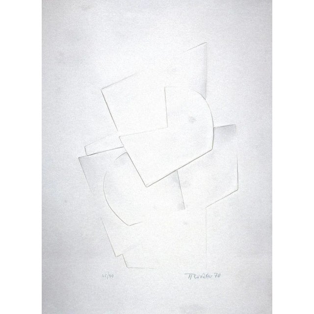 Untitled is an abstract artwork realized by Hans Richter in 1970 Embossing on aluminum plate printed in 1 color on Umbria...