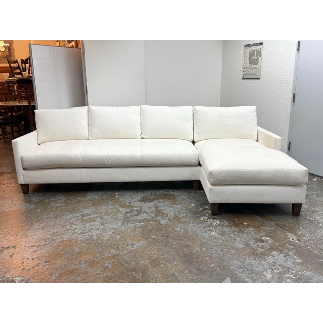 Design Plus Gallery presents a Louise Custom Sectional Sofa + Chaise from Norwalk Furniture. This contemporary sectional...