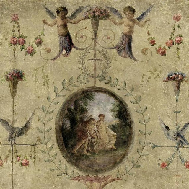 19th Century Vintage Style Panoramic Panel Mounted on Canvas For Sale - Image 4 of 7