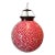 Cherry Red Mosaic Globe Pendant Light Small For Sale