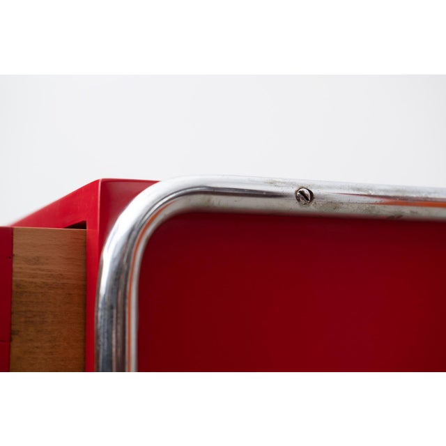 Vintage Bauhaus Tubular Steel Drawers from Mücke-Melder, CZK, 1930 For Sale - Image 16 of 18