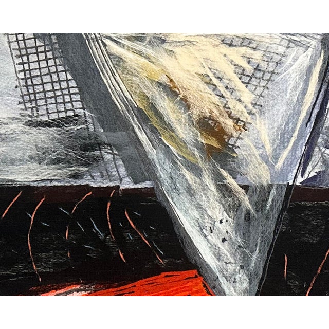 Gray “Torso in Tension” Soft Painting Tapestry by Calman Shemi For Sale - Image 8 of 9