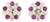 1940s 2.79 Carat Round Brilliant Cut Diamond Ruby Earrings, Pair For Sale