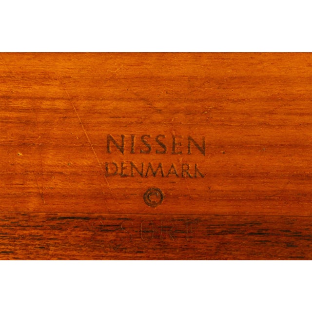 Wood Mid-Century Danish Teak Bowl by Richard Nissen for Nissen Denmark, 1960s For Sale - Image 7 of 8