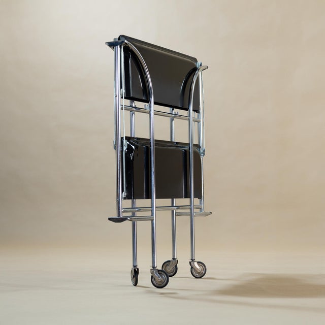 Folding Serving Trolley, Czechoslovakia, 1970s For Sale - Image 9 of 11