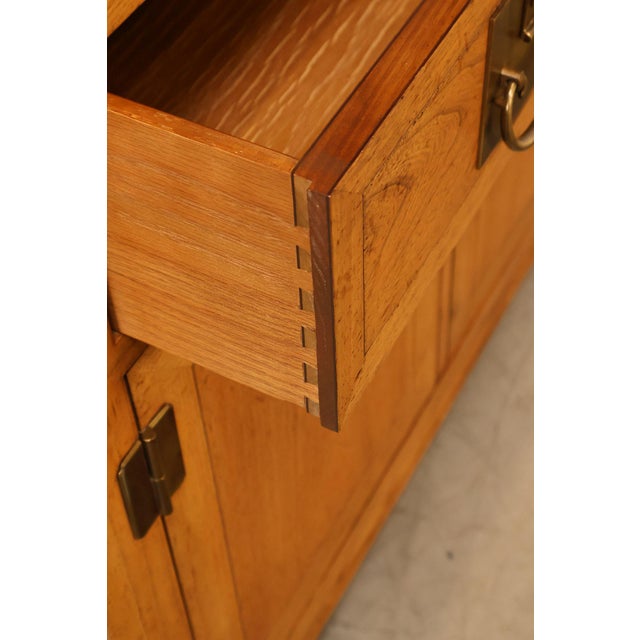 Baker Asian Style Hardwood Credenza Buffet Sideboard For Sale - Image 17 of 18