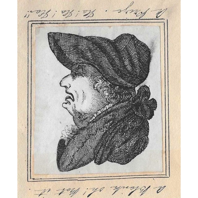 1820s double portrait. Inscribed "A Blank oh!, Got it." and "A Prize! Ha! Ha! Har!"