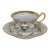 Carl Tielsch C T Germany Bone China Leaf Teacup and Saucer 4511b For Sale